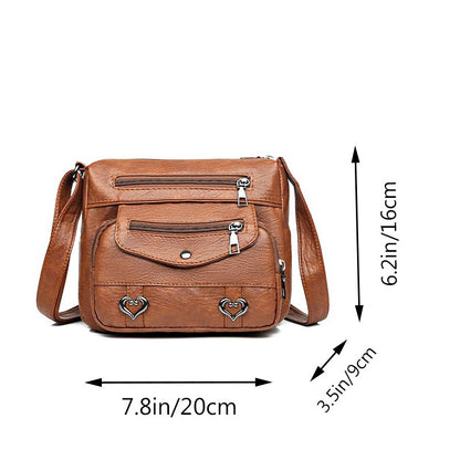 Neutral style rectangular bag for men and women, crossbody bag with large capacity, casual and fashionable single shoulder bag