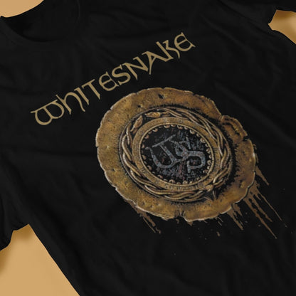Whitesnake Creative TShirt for Men The Old Logo Round Neck Basic T Shirt Distinctive Birthday Gifts OutdoorWear