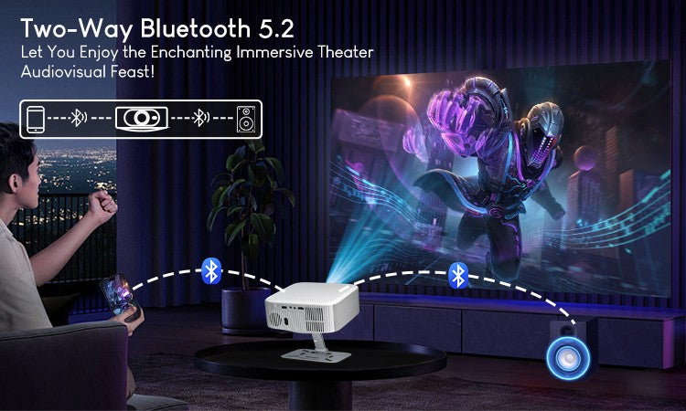 Projetor Salange Netflix P92MAX Smart Android 13 1080P BT5.2 WiFi6 12000L Foco Eletrônico Correção Trapezoidal Automática 4K Filmes Cinema Doméstico HD