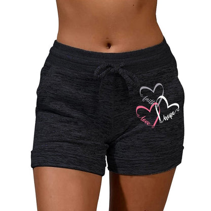 Women's Shorts Elastic Drawstring Solid Sports Straight Pants Summer Lightweight Clothing Fashion Female Streetwear