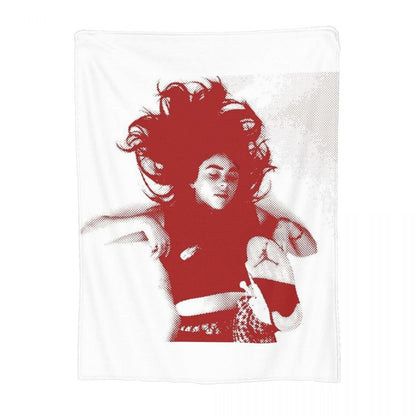 Manta de Lã Hit Me Hard And Soft Merch Billie Macia e Aconchegante para Carro e Quilt