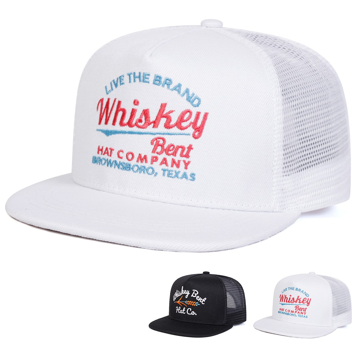 Chapéu Unissex WHISKEY BENT com Bordado de Letra, Estilo Hip-hop, Chapéus de Rede Primavera Verão, Ajustáveis, Casuais, Bonés de Beisebol, Chapéu de Proteção Solar