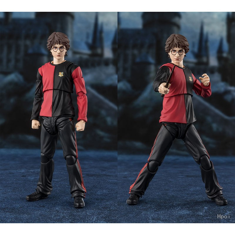 Em estoque, Kit de Modelo Bandai Original Harry Potter SHF Harry Potter e o Cálice de Fogo Anime Action Figure Coleção Modelo Acabado