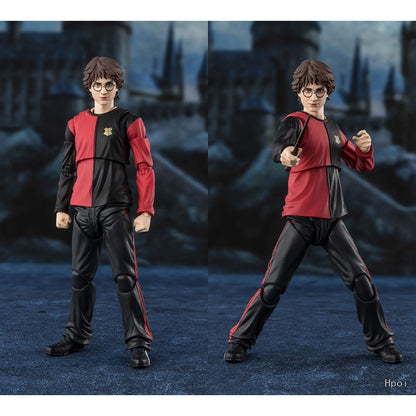 Em estoque, Kit de Modelo Bandai Original Harry Potter SHF Harry Potter e o Cálice de Fogo Anime Action Figure Coleção Modelo Acabado
