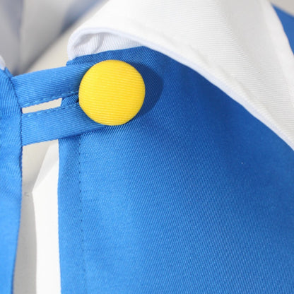 Anime Blue JacketP-PokemonING Go Men Cosplay Costume Boys Ash Ketchum For Halloween Party Trainer Gloves Cap Set Christmas Gift