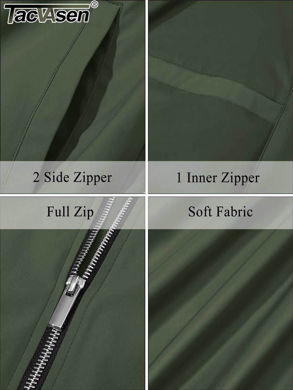 TACVASEN Lightweight Spring Windbreaker Mens Bomber Jackets Outdoor Basketball Jakcets Sportswear Coats With Pocket Casual Tops