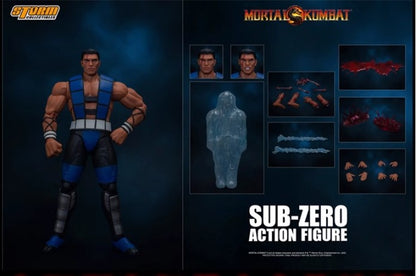 ?Original?Storm Collectibles 1/12 Scale Mortal Kombat Sub-Zero Unmasked Version Action Figure Model Classic Toys