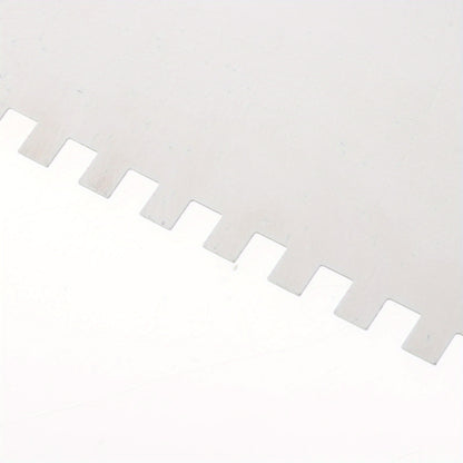 1 Espátula de Acabamento para Reboco e Argamassa, Ferramentas de Aplicação, Espátula de Aço Dentada para Massa, Espátula para Drywall e Ferramentas de Construção