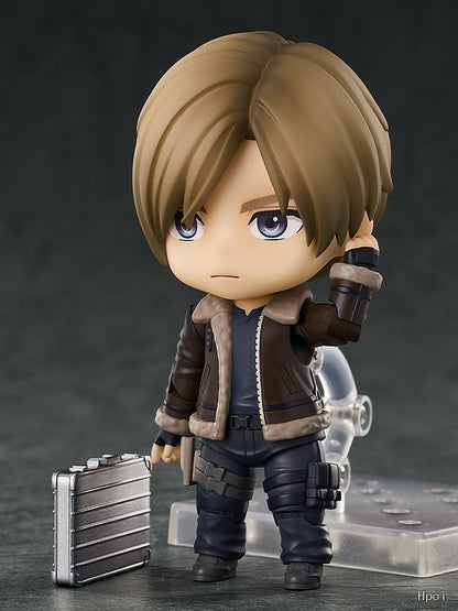 Aixlan #2337 Leon Scott Kennedy Figure 10cm Q Version Cute PVC Action Figure Amine Birthday Gift Collectible Figurine