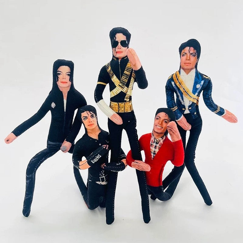 Abstract Michael Jackson Figure Creative Rat Jerky Doll Stuffed Ornament Bendable Rat Jerky Figurine Props Laoshu Gan Doll