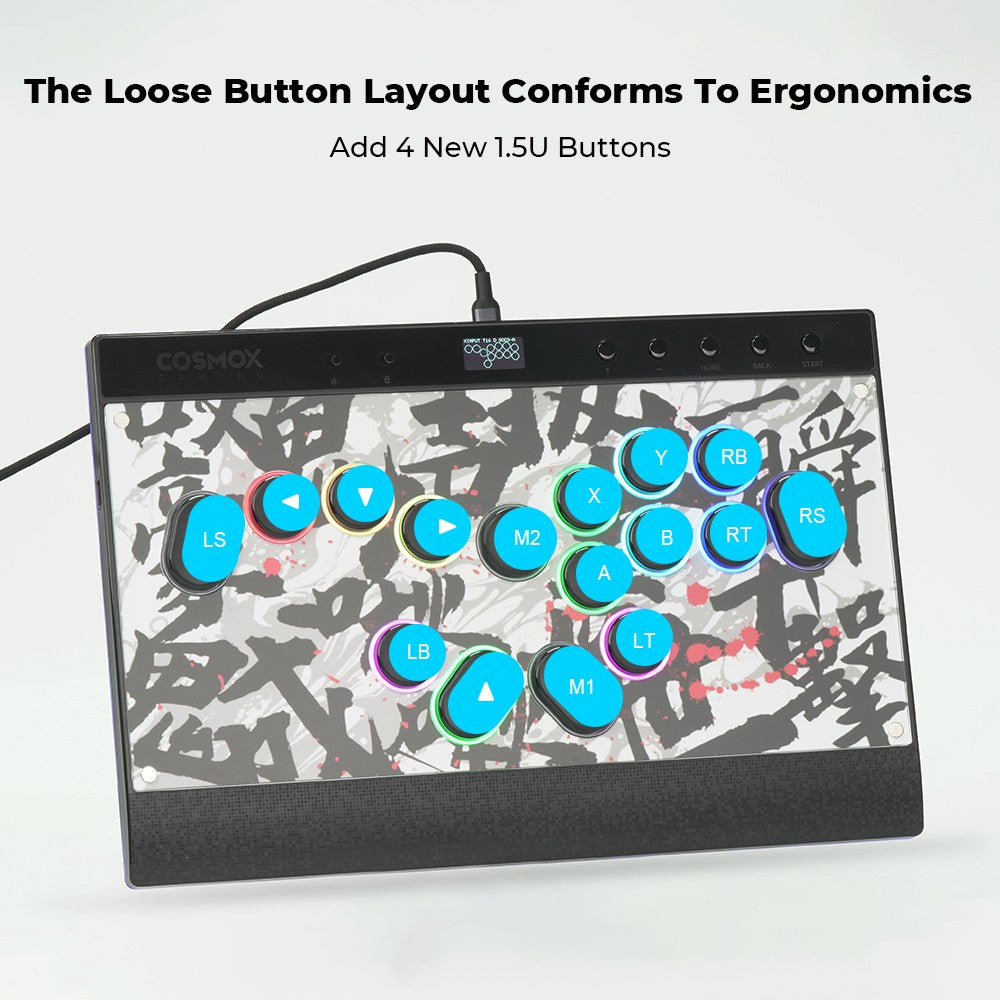 Haute42 Magnetic C16-S Joystick Hitbox Leverless Controller Stickless Arcade Stick Keyboard For PC/PS4/PS5/Switch Fight Sticks