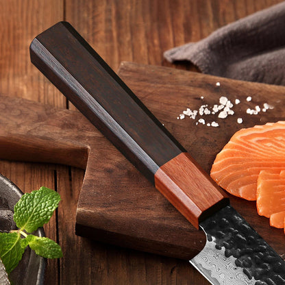 TURWHO 1-5PCS Kitchen Knives Set Hand Forged Damascus Steel Japanese Handmade Chef Knife Cleaver Santoku Utility Cooking Tools