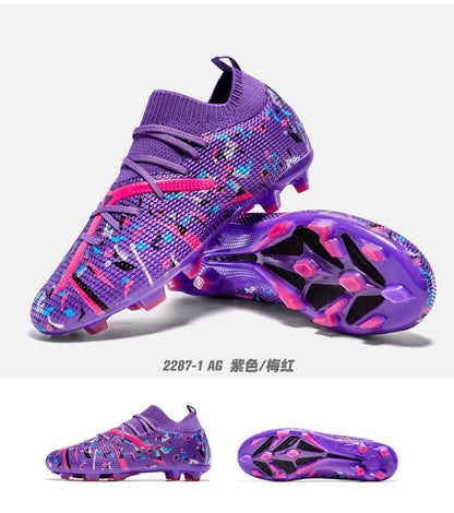 Mens Football Field Boots Ultralight Turf Indoor Society Training Soccer Shoes Cleats for Kids Sneakers TF/FG Football Shoes