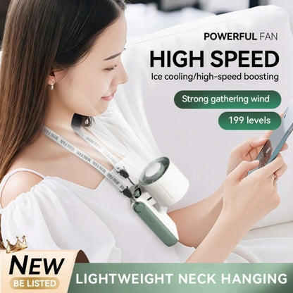 Handheld Turbo Fan, 199 Speed Settings, USB Cooling, Long Battery Life, Quiet And Portable For Outdoor