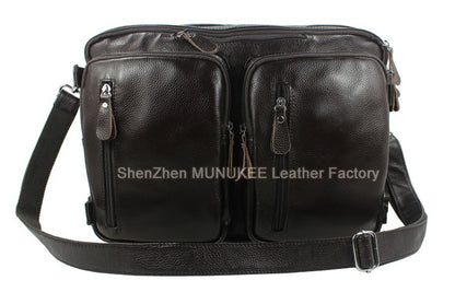 Bolsa de Viagem Masculina de Couro Genuíno Legítimo de Grão Integral Multifuncional, Bolsa de Viagem de Couro, Bolsa de Viagem Grande, Bolsa de Fim de Semana