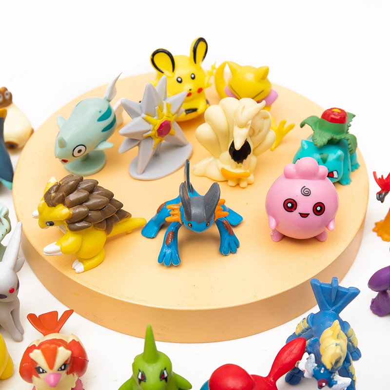 Mini Figuras Pokémon 144 de 2-3cm/250 de 4-6cm Modelo Anime Diferentes Estilos Bonecas Fofas Brinquedos Pikachu Pokémon Go Presentes de Aniversário para Crianças