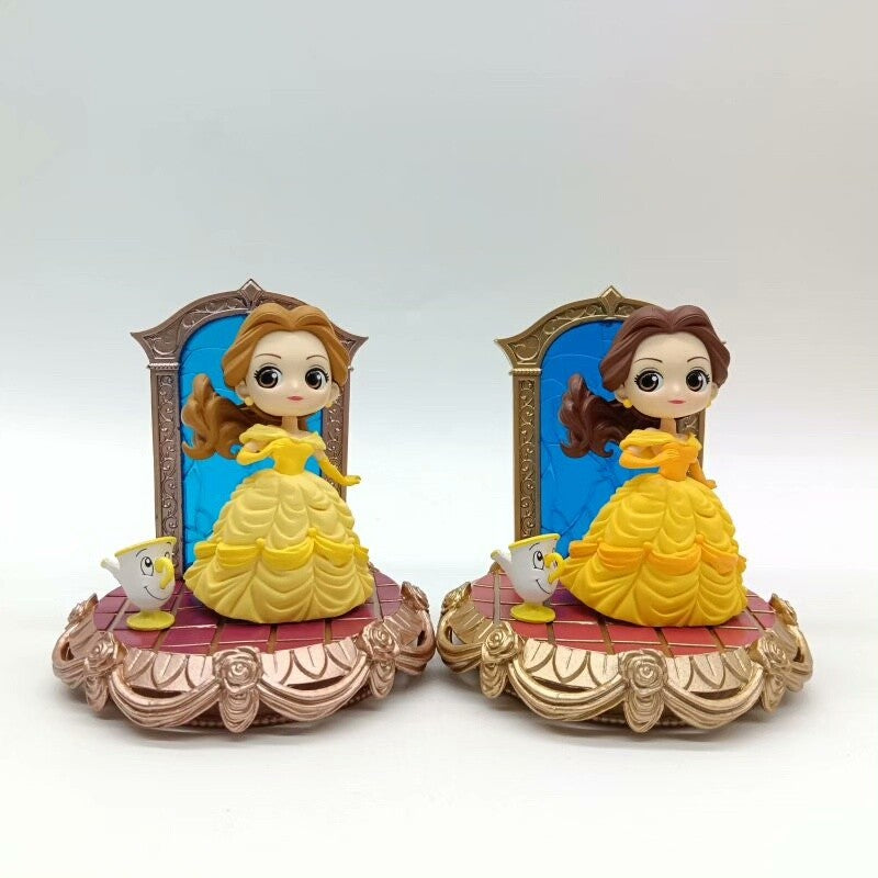 Em estoque Bandai Disney Anime Qposket Personagens Belle Story Series Bonecos de Ação Colecionáveis Brinquedos Presentes de Aniversário