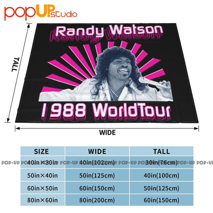 Manta Acolchoada Ultra Macia Randy Watson Sexual Chocolate Soul Globasic Cobertor de Inverno para Sofá Capas de Cama