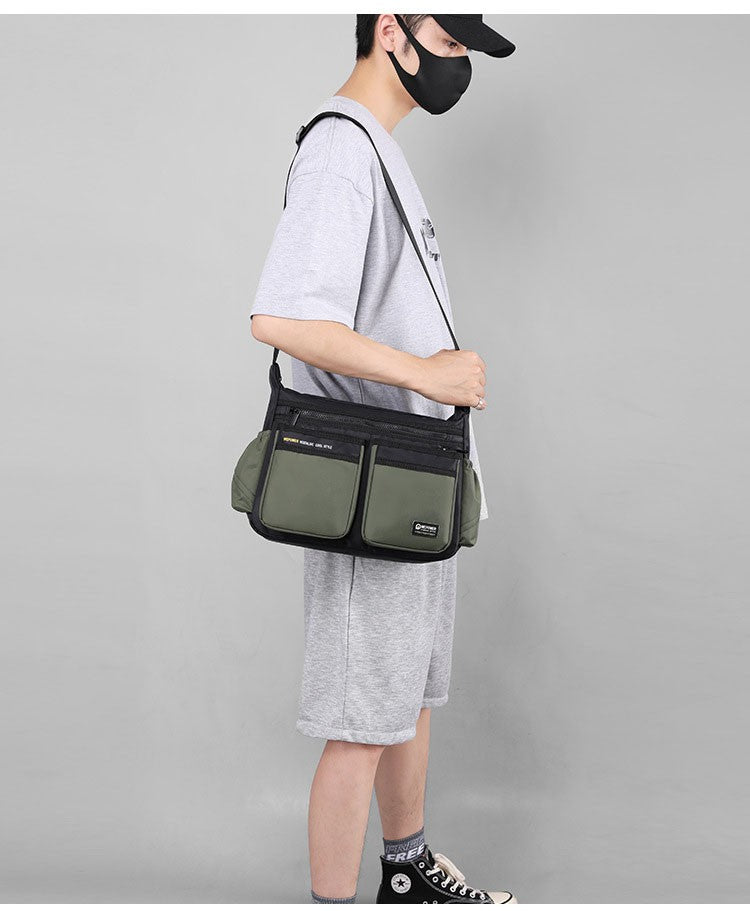 Multi-layer Pocket Design Oxford Shoulder Bag Large Capacity Men's Casual Fashion Single Shoulder Crossbody Luxury Messenger Bag