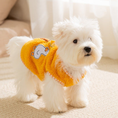 Roupas de cachorro filhote outono inverno urso fofo pato lã casaco de cachorro fantasia para animais de estimação roupas de gato chihuahua buldogue francês colete jaqueta para cachorro
