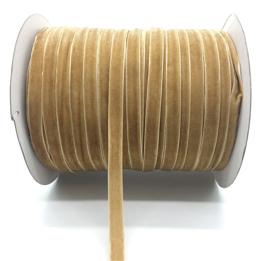 50yards 10mm Velvet Ribbon For DIY Handmade Gift Bouquet Wrapping Supplies Home Party Decorations Christmas Webbing Trimming