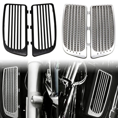 Grade do Radiador da Motocicleta Carenagem Inferior Grades Laterais Tampa de Acabamento para Harley Touring CVO Electra Road Street Tri Glide Ultra Low FLHTKL