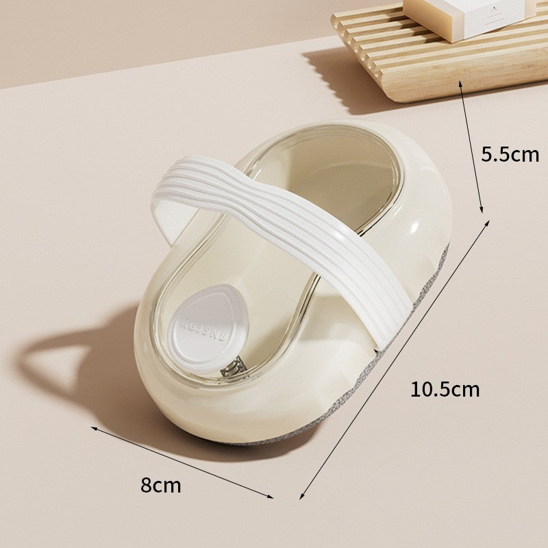 Long Handle Press Dispensing Bath Brush Soft Hair Scrub Mud Back Wiping Body Washing Tool