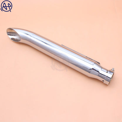 Universal Motorcycle Chrome/Black Cafe Racer Exhaust Pipe Muffler Tail Tube  muffler For Harley Bobbers /Honda CRF230F CRF150F