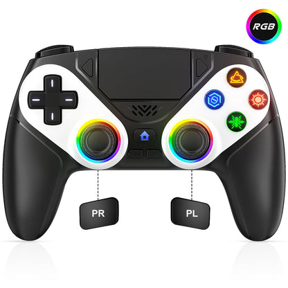Controller for Playstation 5/PS5/PS5 Pro/Slim/PC,Wireless Gamepads RGB Joystick Turbo/Marco Program Dual Vibrate Game Controle
