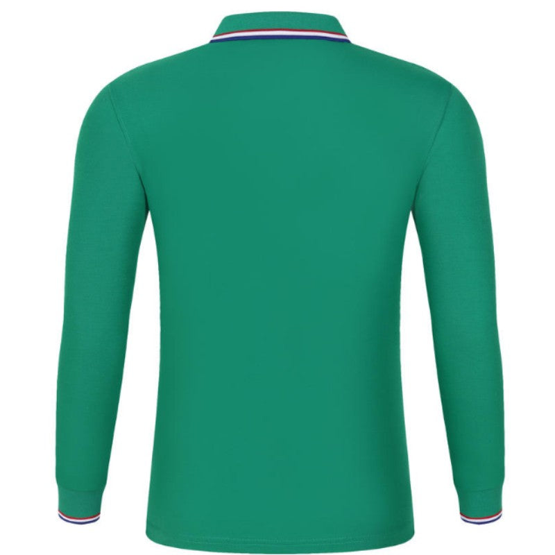 Men's and women's breathable cotton long sleeved polo shirts, T-shirts, printed logos, embroidered work clothes, customized