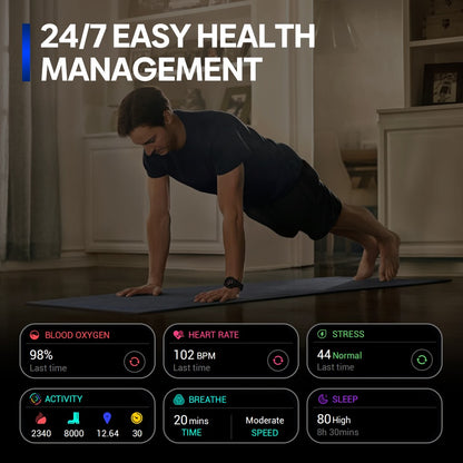 Zeblaze Stratos 3 PRO GPS Smart Watch 1.43" AMOLED Display Bluetooth Phone Calls Health Monitor Smartwatch Sports Route Display