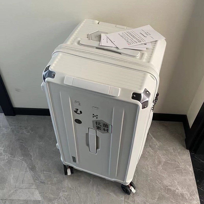 KLQDZMS High Quality Luggage Oversized Capacity Trolley Case PC Code Cart Type Travel Bag Universal Wheel Rolling Suitcase