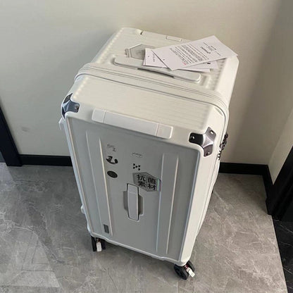 KLQDZMS High Quality Luggage Oversized Capacity Trolley Case PC Code Cart Type Travel Bag Universal Wheel Rolling Suitcase
