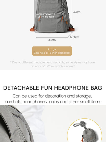 LEFF Women Backpack 15.6 Inch Large Capacity Laptop Backpacks Waterproof Outdoor Commuting Backpack Lightweight Travel Backpacks