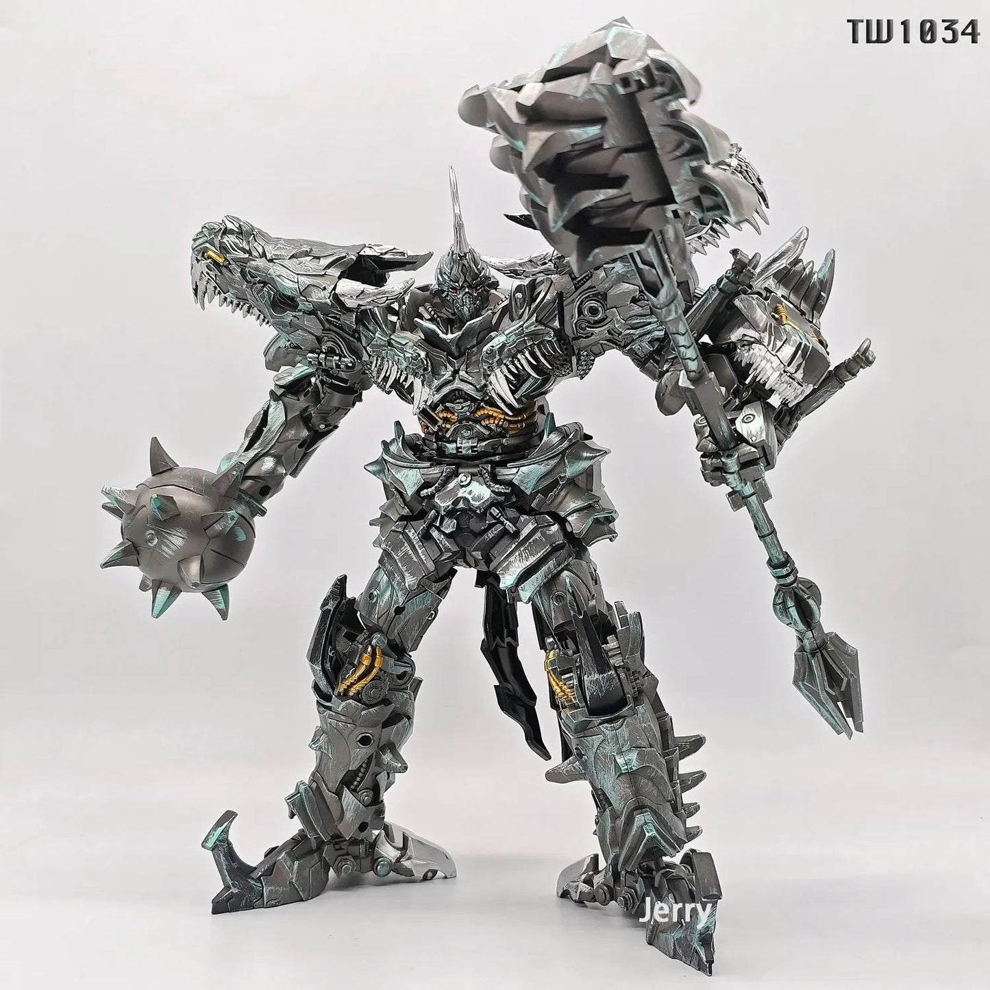 BAIWEI Transformation TW1034 TW-1034 24cm Grimlock KO SS07 Action Figure Dinossauro Lorde Líder Brinquedo Coleção Presentes