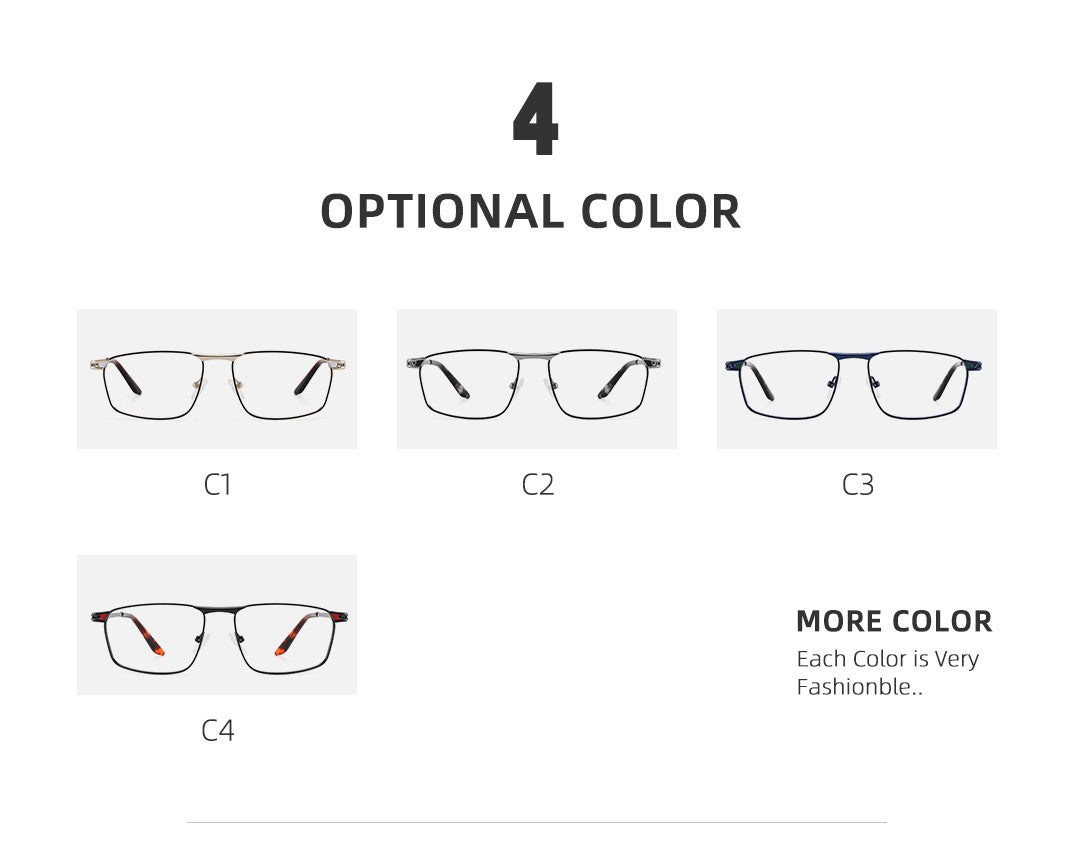 Photochromic Lenses Men's Sunglasses Reading Glasses Man Square Prescription Prescription Glasses Trendy Luxury Mens Lenses +2 3