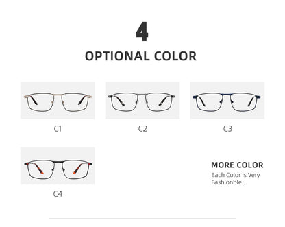 Photochromic Lenses Men's Sunglasses Reading Glasses Man Square Prescription Prescription Glasses Trendy Luxury Mens Lenses +2 3