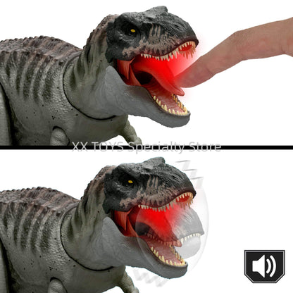 Jurassic World Rebirth Mosasaurus Distortus Rex Tyrannosaurus Rex Dinossauro Boneco de Ação com Luz e Som Presentes de Aniversário para Meninos