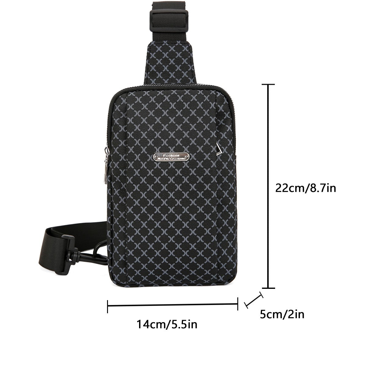 Men's Shoulder Bag, Crossbody Bag, Large-Capacity Casual Lightweight Handbag, Mobile Phone Commuter Backpack