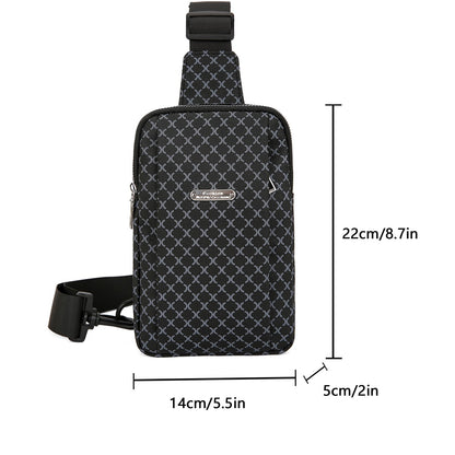 Men's Shoulder Bag, Crossbody Bag, Large-Capacity Casual Lightweight Handbag, Mobile Phone Commuter Backpack