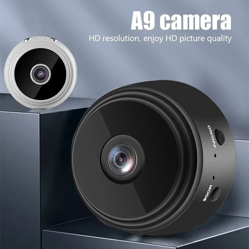 Mini Câmera WiFi A9 Câmera de Segurança para Monitoramento Doméstico Inteligente de Bebês e Animais de Estimação com Gravador de Vídeo Sem Fio