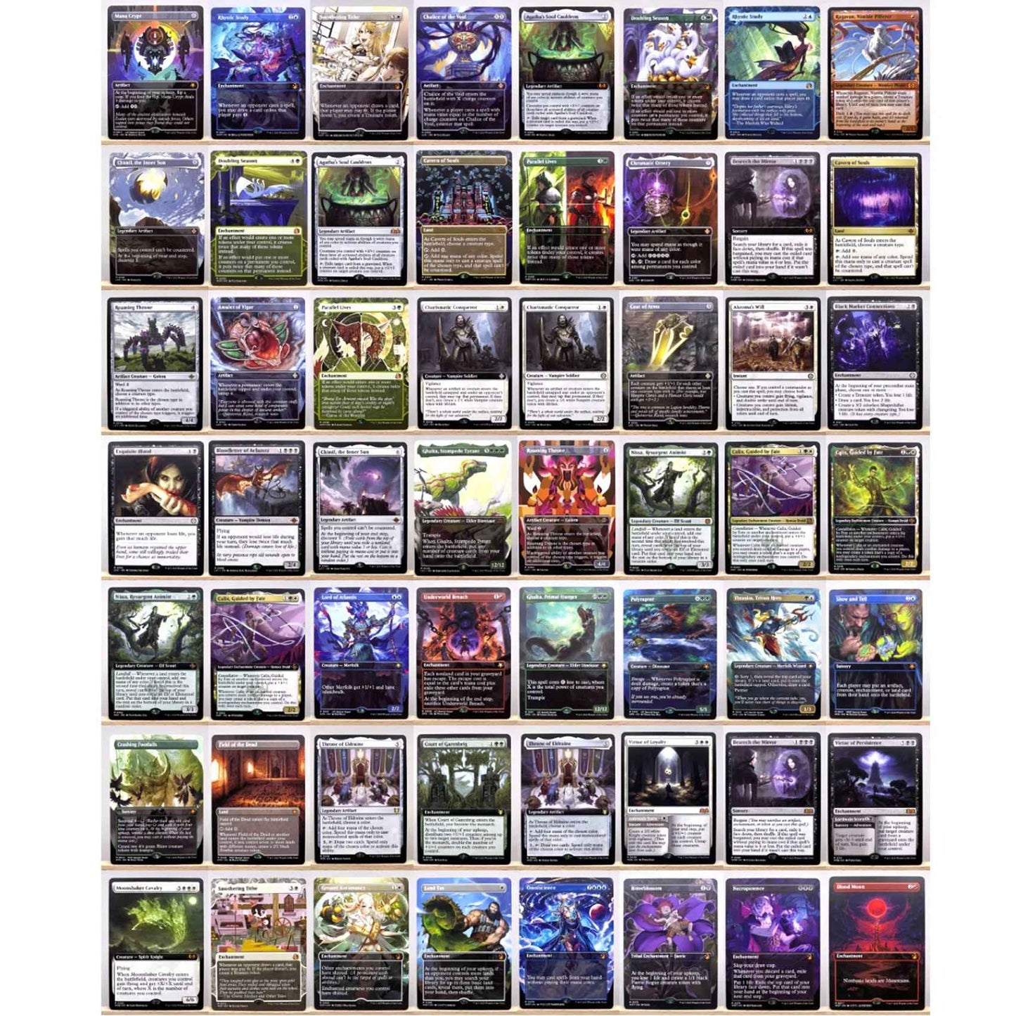 WOT SPG LCC WOE LCI HOLO4-02 Cartas TCG para Jogo em Casa Proxy mágico da Mana Crypt Rhystic Study Lord of Underworld gather