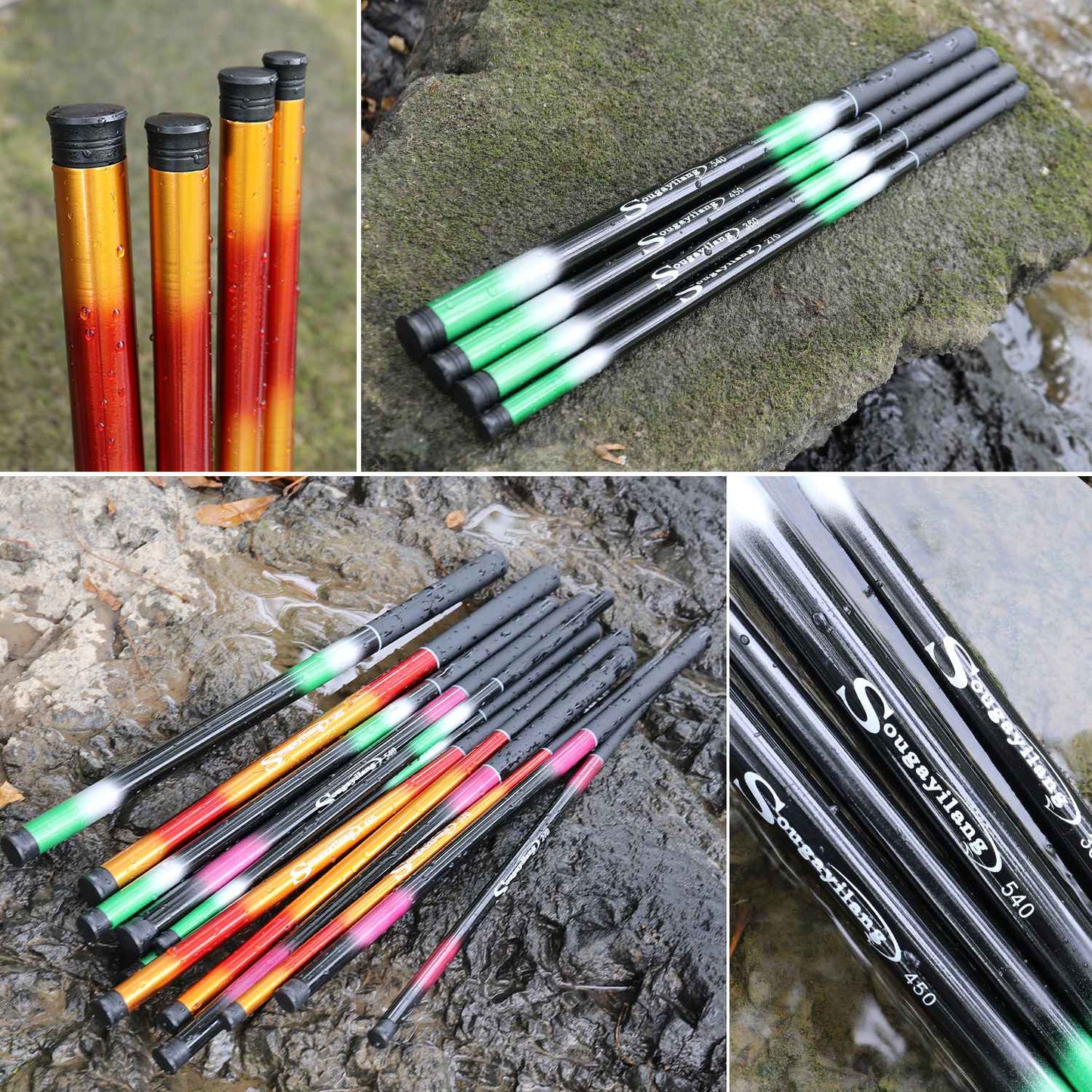 Cana de Pesca de Carpa Sougayilang 2.7/3.6/4.5/5.4M Portátil Ultraleve Telescópica Vara de Pesca Arrasto Máx. 5Kg Ferramentas de Pesca
