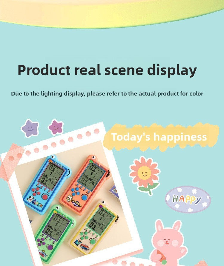 New Model Children's Large-screen Game Console - Tetris Game Console - Classic Puzzle Toy