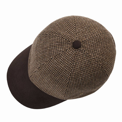 BOTVELA Men's Wool Tweed Baseball Cap Casual Style Soft Adjustable Unstructured Hat