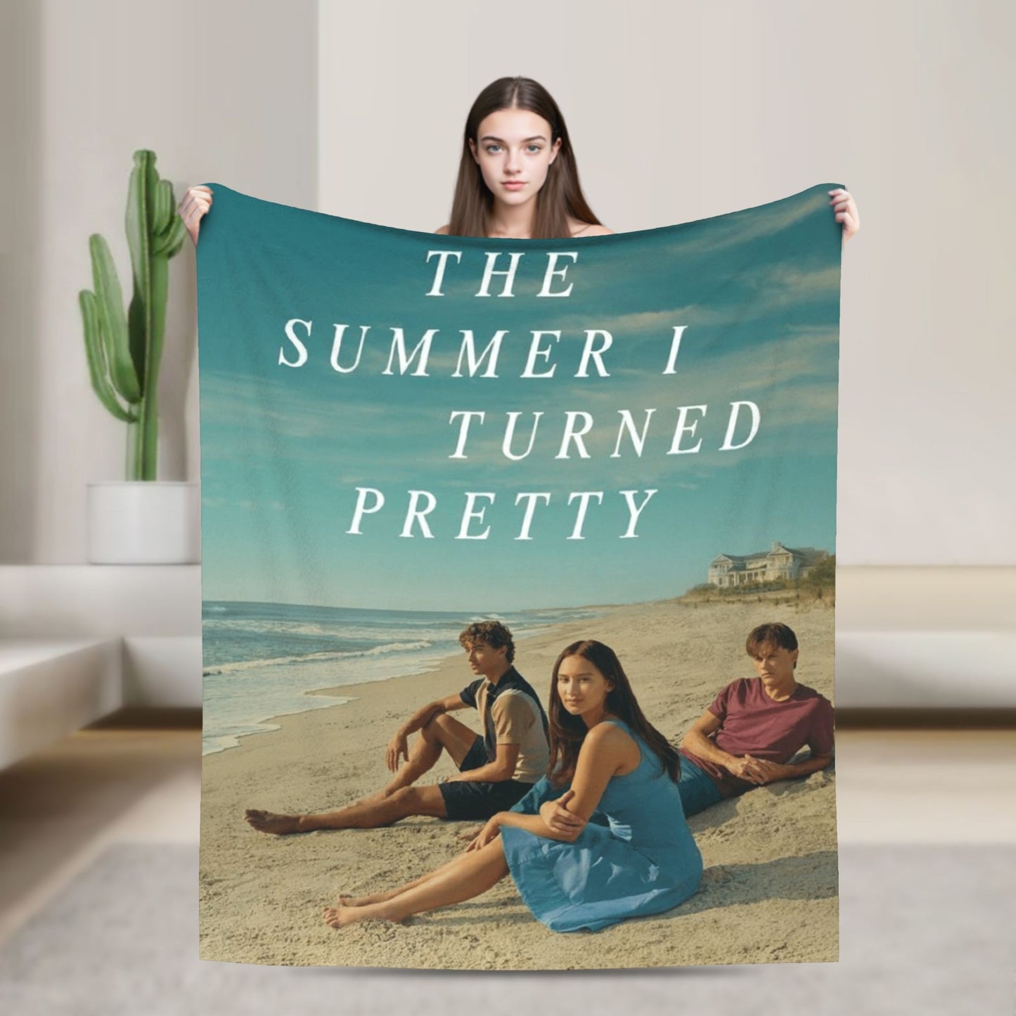 O Verão que Virei Confortável Cobertor Super Macio Manta de Inverno Decoração Infantil de Casa Colcha Divertida