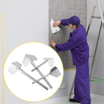Conjunto de 4 Ferramentas para Canto de Drywall Espátulas para Cantos Externos e Internos Ferramentas de Construção Compactas Acabadora de Concreto para Alvenaria Casa