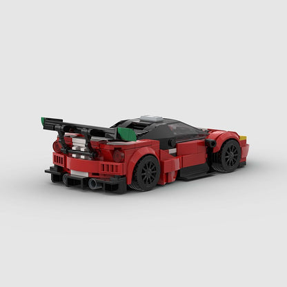 MOC Carro Esportivo de Corrida Veículo Cidade Speed Racer Modelo Técnico Blocos de Construção Tijolos Supercarro F1 Brinquedos Infantis Presentes para Meninos NSX