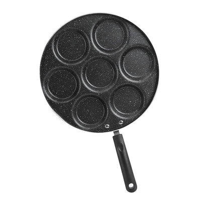 7 Holes Frying Pan Non Stick Fried Eggs Cooking Pan Burger Mold Household Kitchen Cookware