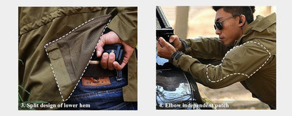 M65 UK US Army Clothes Casual Tactical Windbreaker Men Waterproof Flight Pilot Coat Hoodie Military Field Jacket Winter Autumn